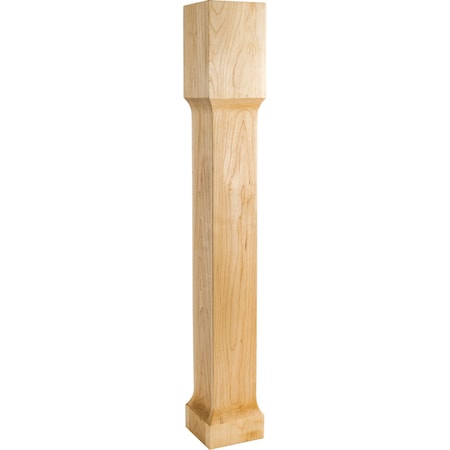 Hardware Resources 5" Wx5"Dx35-1/2"H Alder Square Recessed Post P71-5-ALD